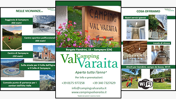 Brochure Camping Val Varaita - Sampeyre (CN)